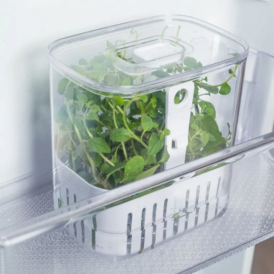 Imagem ORGANIZADOR DE TEMPEROS 1,5L CLEAR FRESH OU 10 X 14,5 X 15CM NATURAL 