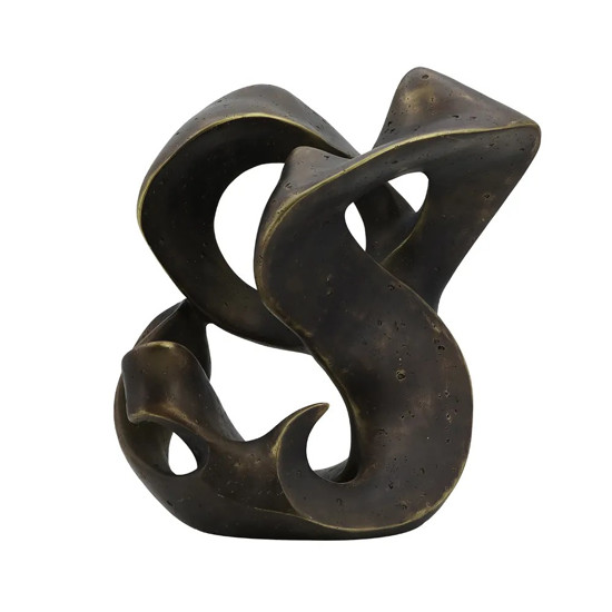 Imagem PEÇA DECORATIVA EM RESINA COR BRONZE 39X24X36CM 