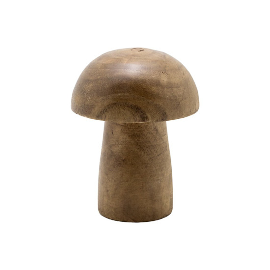 Imagem COGUMELO DECORATIVO EM MADEIRA COR NATURAL P 13CM 
