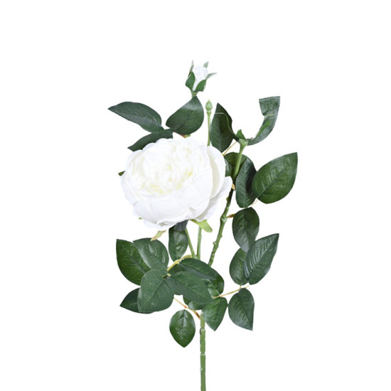 Imagem HASTE DECORATIA DE PLÁSTICO MOLDÁVEL DE PEÔNIA CREME 77X18CM - GRILLO