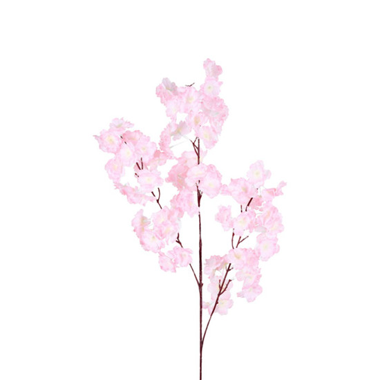 Imagem HASTE DECORATIVA DE CEREJEIRA ROSA EM PLÁSTICO MOLDÁVEL 100X20CM - GRILLO