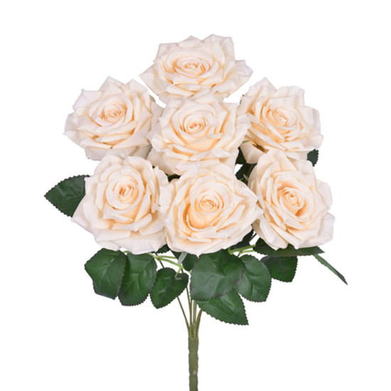 Imagem BUQUÊ DE ROSA X7 BEGE 20X42CM - GRILLO 54547