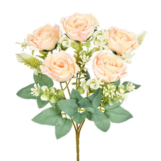 Imagem BUQUÊ ROSA X5 CHAMPAGNE 5X31CM GRILLO 54611
