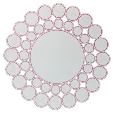 Imagem de LUGAR AMERICANO AUGURI CASA SFERE BRANCO COM BORDADO MARSALA 40 CM REDONDO  - Auguri Casa Importacao E Exportacao 