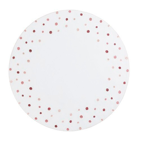 Imagem LUGAR AMERICANO AUGURI CASA BUBBLY BRANCO COM ROSA 40CM 