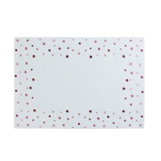 Imagem de LUGAR AMERICANO AUGURI CASA BUBBLY BRANCO COM ROSA 35X50CM  - Auguri Casa Importacao E Exportacao 