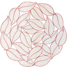 Imagem de LUGAR AMERICANO AUGURI CASA FOLIAGE BRANCO COM BORDADO 40CM  - Auguri Casa Importacao E Exportacao 