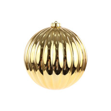 Imagem de BOLA NATALINA GOMOS COR DOURADO 15CM - CROMUS - Cromus Embalagens Ind. E Com. Ltda