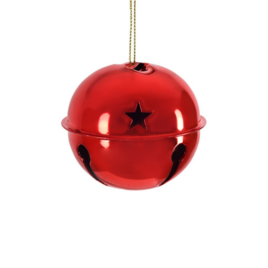 Imagem JOGO DE GUIZO NATALINO COR VERMELHO 3 PEÇAS DE 8CM - GRILLO 56528