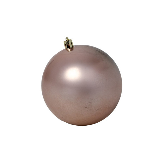 Imagem KIT DE BOLA DE NATAL EM TUBO COR PÉROLA EM PLÁSTICO 6 PEÇAS DE 10CM CROMUS 