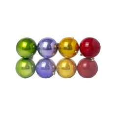 Imagem de JOGO DE BOLA DE NATAL EM PLÁSTICO LISA PEROLADA TOYSTORY 8 UNIDADES DE 8CM - CROMUS - Cromus Embalagens Ind. E Com. Ltda
