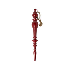 Imagem de ENFEITE NATALINO PARA PENDURAR GRANDE COR VERMELHO EM METAL 67X9X9 CM - GRILLO 56731 - Grillo Ltda