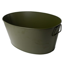 Imagem de CACHEPOT DUPLO CAMADAS COR MUSGO DE METAL 51X38X23 CM - Floral Atlanta Ind E Com Ltda