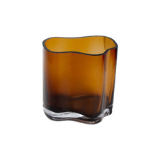 Imagem de VASO DECORATIVO EM VIDRO COR CAFÉ 18X10X20CM - GRILLO 58350 - Grillo Ltda