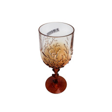Imagem de TAÇA EM ACRÍLICO LARANJA COM CORAL MARINHO EM ALTO RELEVO 470ML 23X9X9 CM - Inverno Verao Comercio De Modas E Decoracao Eireli