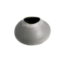 Imagem de VASO DECORATIVO EM CERÂMICA CINZA 14X20X22 CM - Mabruk Importacao E Comercio Eireli
