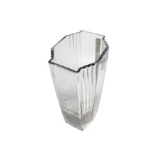 Imagem de VASO DECORATIVO EM VIDRO TRANSPARENTE 30X13X10 CM - GRILLO 58327 - Grillo Ltda