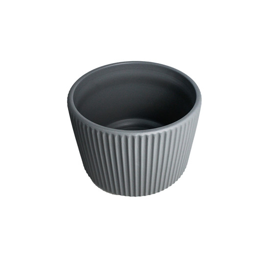 Imagem VASO DECORATIVO EM CERÂMICA CINZA 16X19 CM - GRILLO 968484