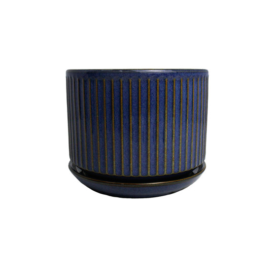 Imagem VASO DECORATIVO EM CERÂMICA AZUL 11X13 CM - GRILLO 968763