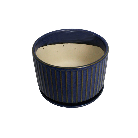 Imagem VASO DECORATIVO EM CERÂMICA AZUL 9X11 CM - GRILLO 968764