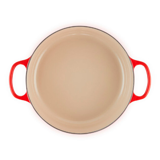 Imagem PANELA RISOTTO VERMELHA EM FERRO FUNDIDO COM TAMPA 6,4L 16X40X32 CM LE CREUSET