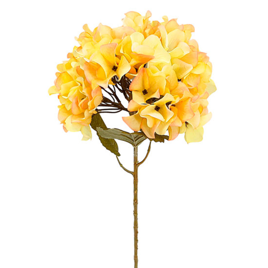 Imagem HASTE PERMAMENTE DECORATIVA DE HORTÊNCIA PÊSSEGO EM PLÁSTICO MOLDÁVEL 60X10 CM