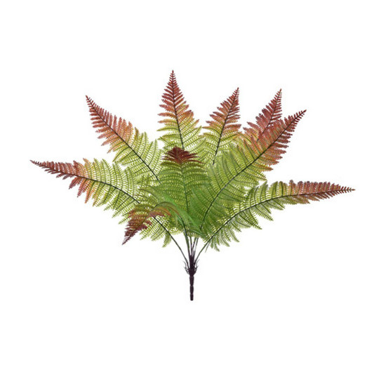 Imagem HASTE FOLHAGEM SAMAMBAIA VERDE OUTONO PERMANENTE EM PLÁSTICO 55X15 CM GRILLO 51408