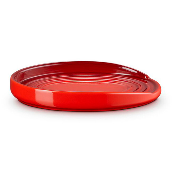 Imagem DESCANSO OVAL PARA COLHER EM CERÂMICA VERMELHA 2,3X16X11,85 CM - LE CREUSET
