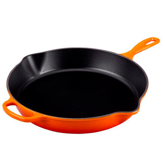 Imagem SKILLET REDONDA FUNDA SIGNATURE LARANJA COM ALÇA  - LE CREUSET