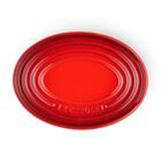 Imagem DESCANSO OVAL PARA COLHER EM CERÂMICA VERMELHA 2,3X16X11,85 CM - LE CREUSET