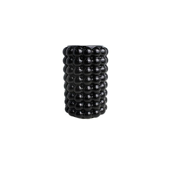 Imagem VASO DECORATIVO EM CERÂMICA PRETO 21X13 CM - GRILLO 59203