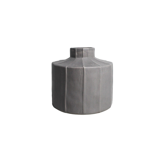 Imagem VASO DECORATIVO EM CERÂMICA CINZA 15X17 CM - GRILLO 59221