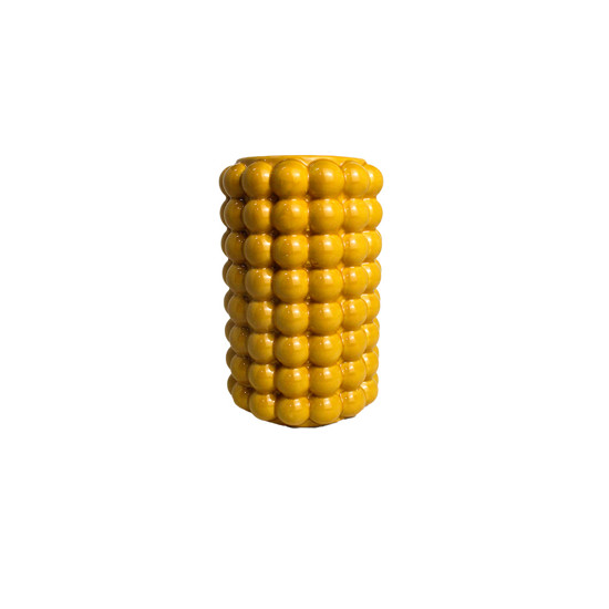 Imagem VASO DECORATIVO EM CERÂMICA AMARELO 21X13 CM - GRILLO 59203