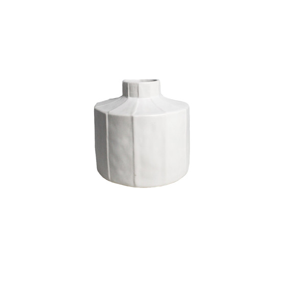 Imagem VASO DECORATIVO EM CERÂMICA BRANCO 15X16 CM - GRILLO 59221-008