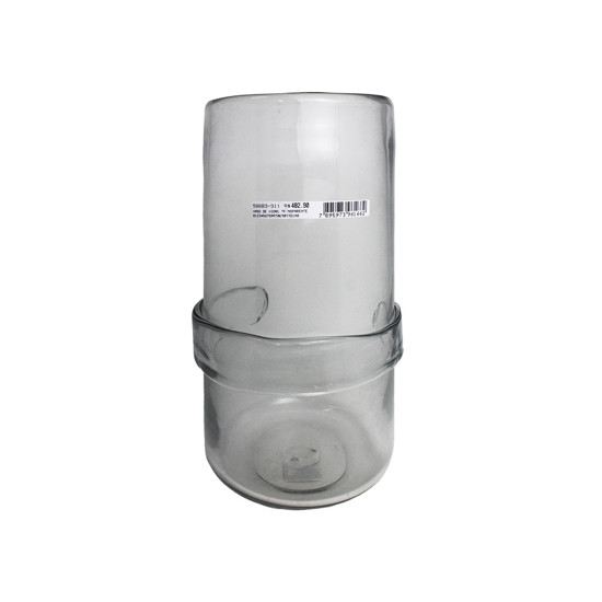 Imagem VASO DE VIDRO DECORATIVO TRANSPARENTE 35X18 CM - GRILLO 58683