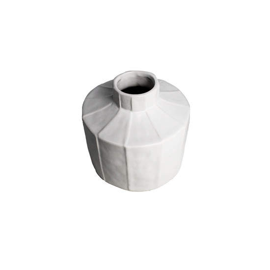 Imagem VASO DECORATIVO EM CERÂMICA BRANCO 15X16 CM - GRILLO 59221-008