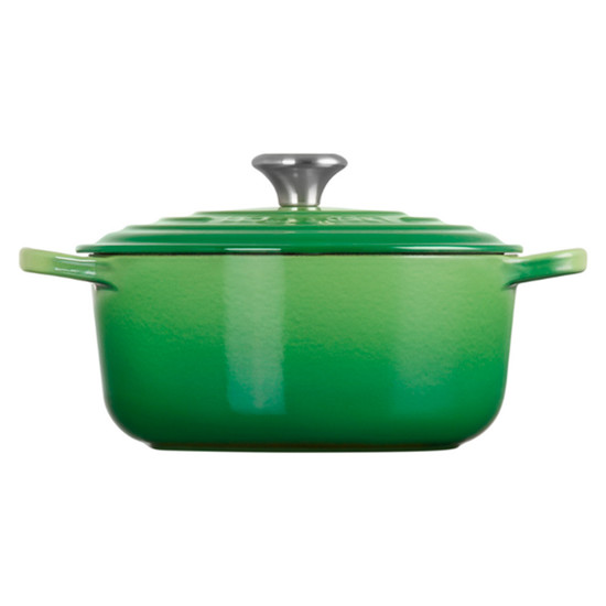 Imagem PANELA REDONDA VERDE BAMBOO EM FERRO FUNDIDO COM TAMPA 1,8L 13,4X25X19 CM LE CREUSET