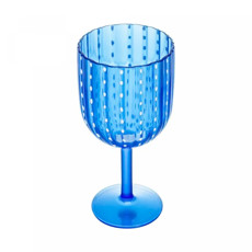 Imagem de TAÇA DE ACRÍLICO ORQUÍDEA AZUL MARINHO 350 ML 17X8 CM - WOLFF - Rojemac Impotacao E Exportacao Ltda