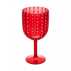 Imagem de TAÇA DE ACRÍLICO ORQUÍDEA VERMELHO 350 ML 17X8 CM - WOLFF - Rojemac Impotacao E Exportacao Ltda