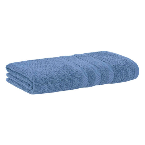 Imagem TOALHA DE BANHO VANILLA EXTRA SOFT AZUL EM ALGODÃO 135X70 CM - BUDDEMEYER