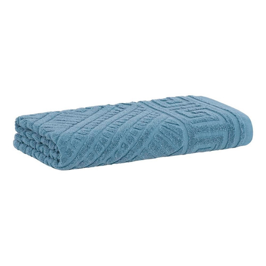 Imagem TOALHA DE BANHO OLIMPO EXTRA SOFT AZUL EM ALGODÃO 150X80 CM - BUDDEMEYER