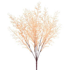 Imagem de HASTE DECORATIVA DE FOLHAGEM BEGE PERMANENTE EM PLÁSTICO MOLDÁVEL 42X11 CM - GRILLO - Grillo Ltda
