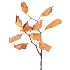 Imagem de HASTE PERMANENTE DE HORTÊNSIA EM PLÁSTICO MOLDÁVEL LARANJA 67X19 CM - GRILLO - Grillo Ltda
