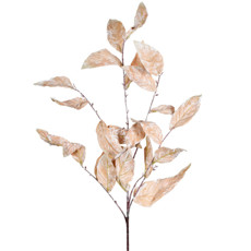 Imagem de HASTE DE FOLHAS PERMANENTES DE PROTEA EM PLÁSTICO MOLDÁVEL MARROM CLARO 86X21 CM - Grillo Ltda