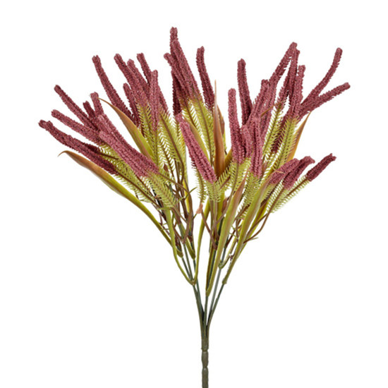 Imagem BUQUÊ PERMANENTE DE SEMENTE SILVESTRE BURGUNDY EM PLÁSTICO 37X17 CM - GRILLO