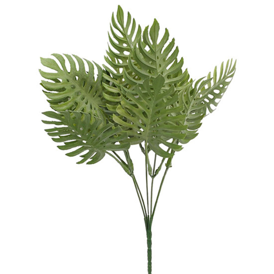 Imagem BUQUÊ PERMANENTE COSTELA DE ADÃO VERDE EM PLÁSTICO MOLDÁVEL 36X12CM - GRILLO