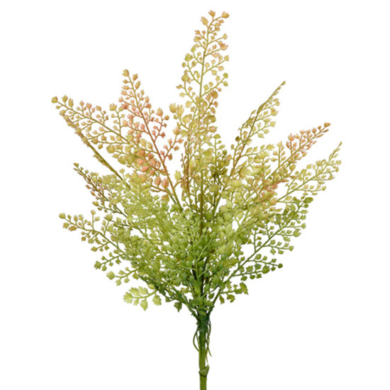 Imagem BUQUÊ DECORATIVO DE FOLHAS DE SAMAMBAIA VERDE OUTONO EM PLÁSTICO 52X19 CM - GRILLO