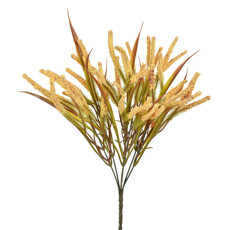 Imagem de BUQUÊ DECORATIVO PERMANENTE DE SEMENTE SILVESTRE AMARELA EM PLÁSTICO 37X17CM GRILLO - Grillo Ltda