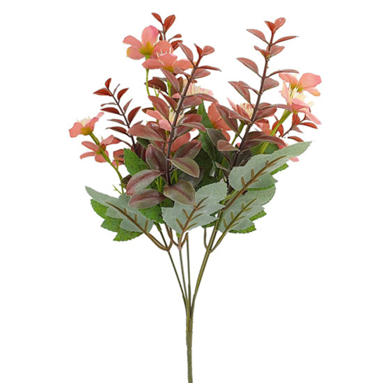Imagem BUQUÊ PERMANENTE DECORATIVO DE LÍRIO ROSA EM PLÁSTICO MOLDÁVEL 38X16 CM - GRILLO
