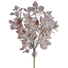 Imagem de BUQUÊ DECORATIVO DE FOLHAS PERMANENTES EM PLÁSTICO MOLDÁVEL MARROM 38X14CM - GRILLO - Grillo Ltda
